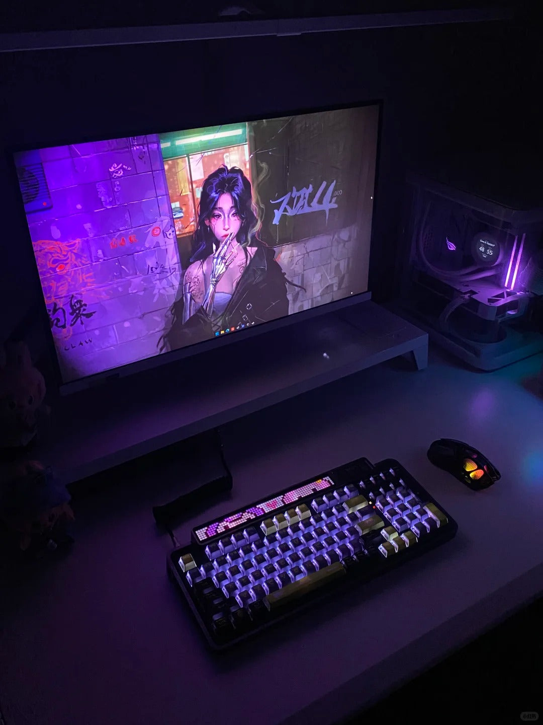 ⌨Wireless Mechanical Keyboard with RGB LED Matrix Panel
