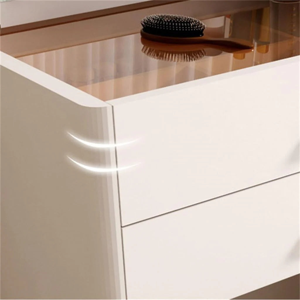 🌟Bedside Table Dressing Table Storage Integrated and Bedroom Flip Over Makeup Table