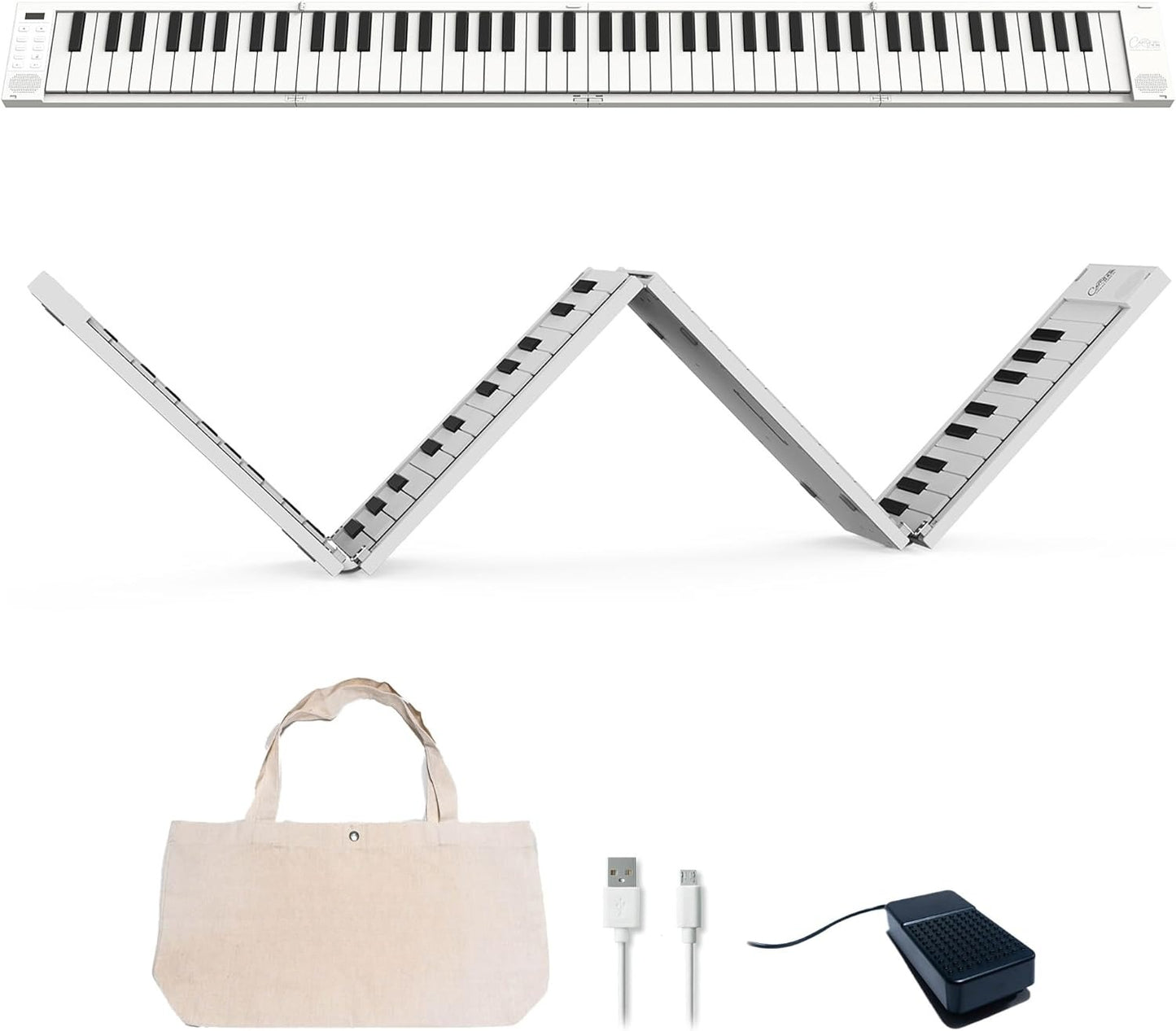 🎹Portable Foldable Digital Piano With 88 Keys USB MIDI Controller With Rechargeable Battery