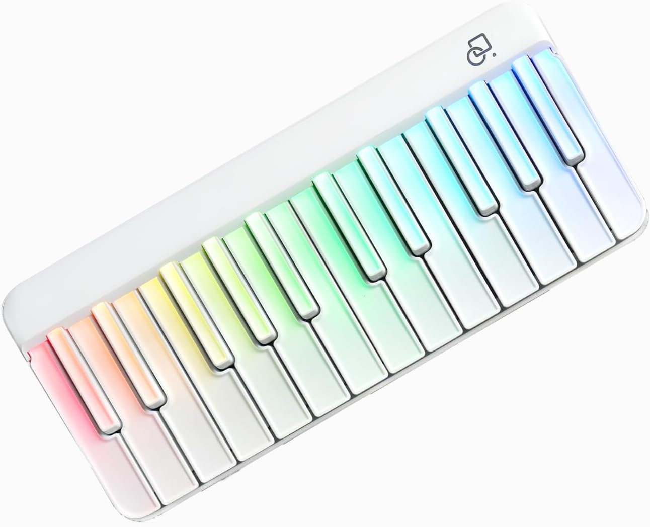 🎶Smart Piano Keyboard,Rainbow LED Lights&Free Apps, 256 Voices,100+ Auto Chords,MIDI Support,59-Key Digital Piano for Beginners,Gift for Birthdays or Holidays