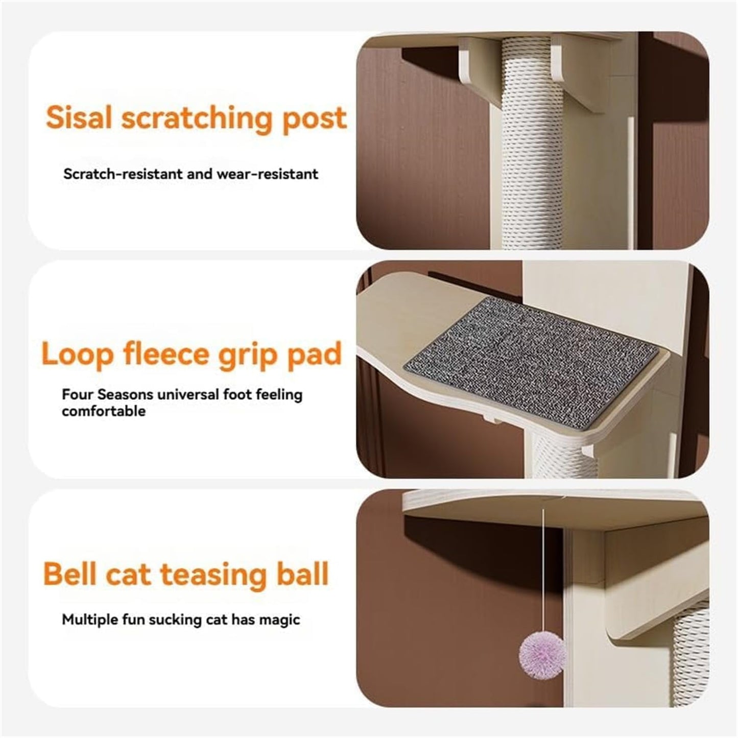 ✨Door Hanging Cat Shelf with 4-Levels Over Door, Cat Tree Door Mounted Cat Climber, Cat Shelves Cat Ladder with Removable Soft Mat