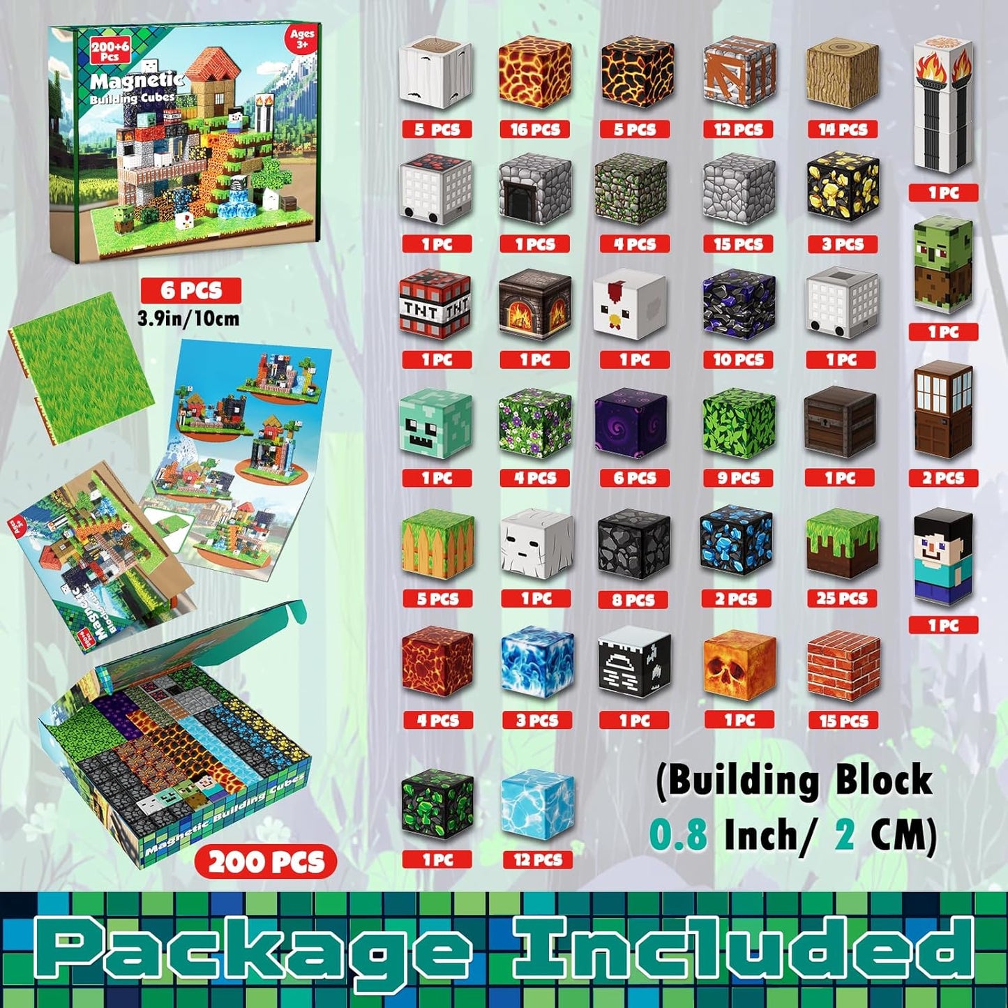 🎁Magnetic Building Block for Kids Ages 3 4 5 6 7 8, STEM Learning Toy for Toddlers, Stacking Magnets for Kids for Kid Ages 3-8, Birthday Gifts for 3-10 Years Old Boys Girls