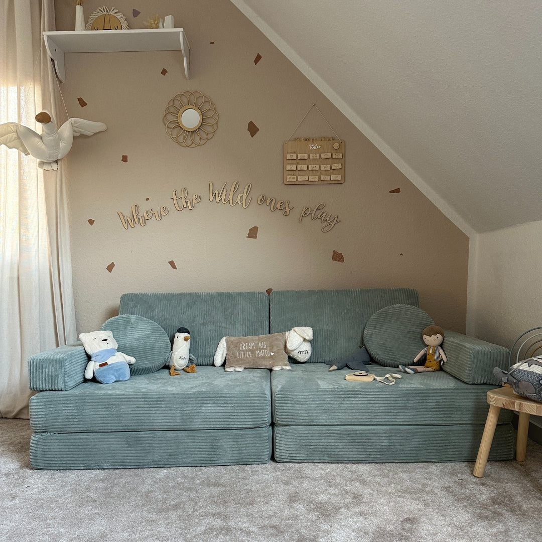 🎈Modular Kids Play Couch, Kids Couch Building Fort for Playroom Bedroom, Play Sofa Pure Corduroy for Boys and Girls