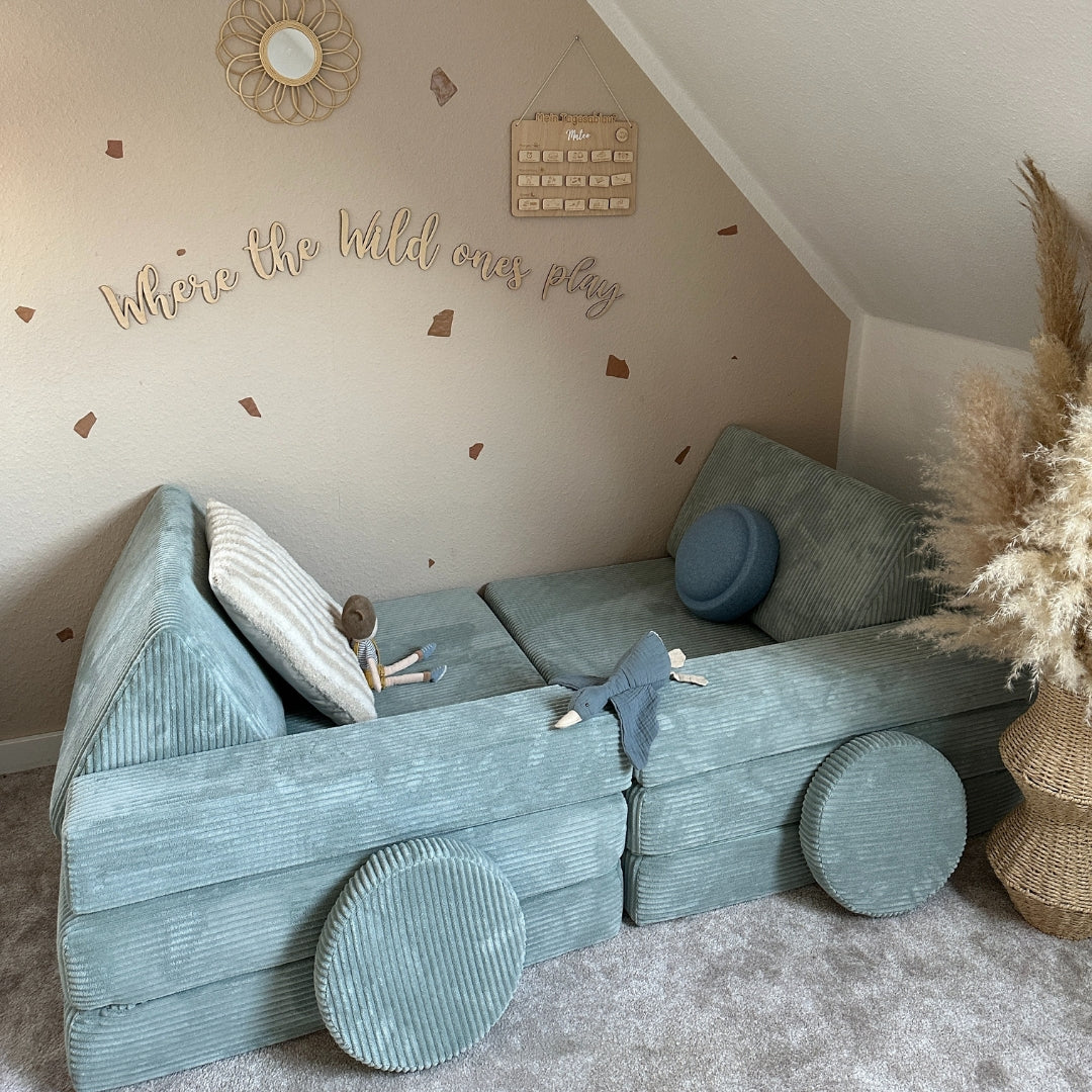 🎈Modular Kids Play Couch, Kids Couch Building Fort for Playroom Bedroom, Play Sofa Pure Corduroy for Boys and Girls