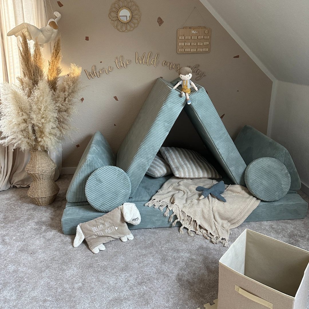 🎈Modular Kids Play Couch, Kids Couch Building Fort for Playroom Bedroom, Play Sofa Pure Corduroy for Boys and Girls