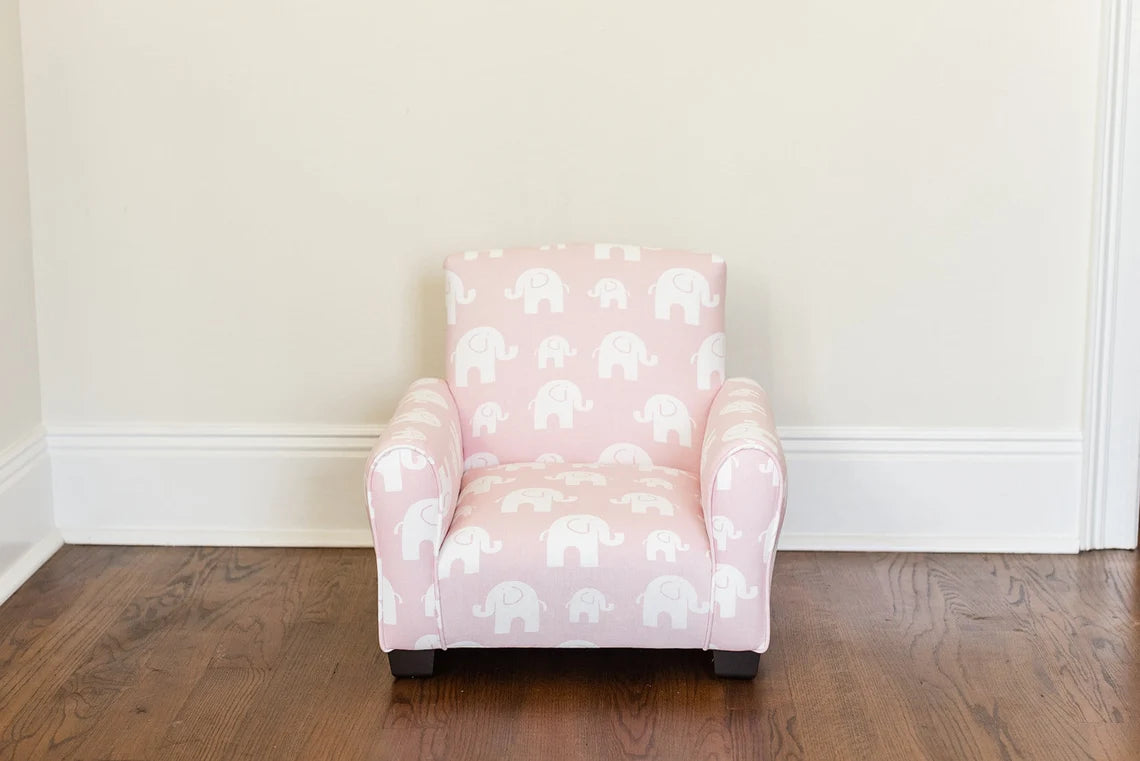 Personalized Child's Upholstered Rocking chair / Chair - Pink