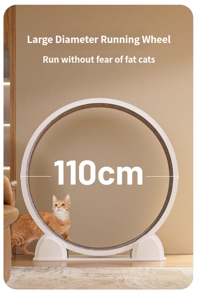 Cat Running Wheel for Indoor Exercise and Play, Perfect for Active Cats
