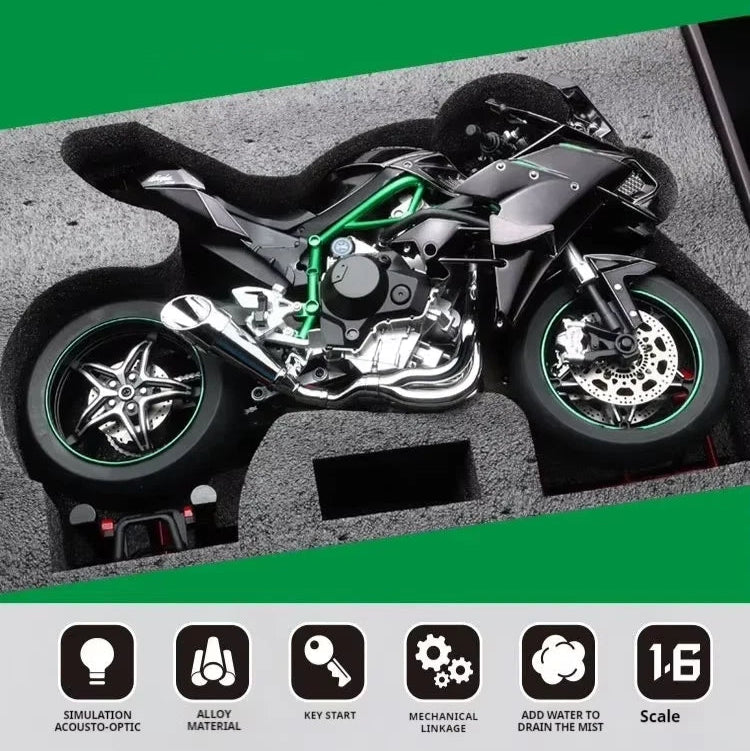 🏍Alloy Racing Motorcycle Bootable Motorbike Smoking Exhaust, Alloy Diecasts Gifts for boys/Gift for car/Bike lovers Collectionv