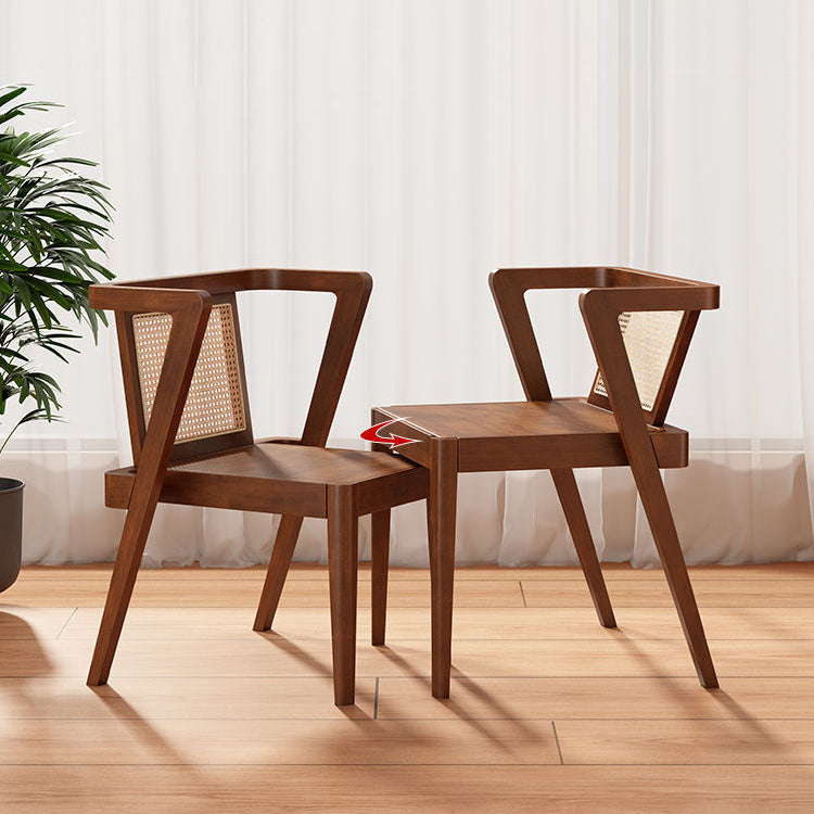 ✨Traditional Japanese Weaving Rattan, Rubber Wood Square Storage-Friendly Coffee Table & Chair Set For Living Room