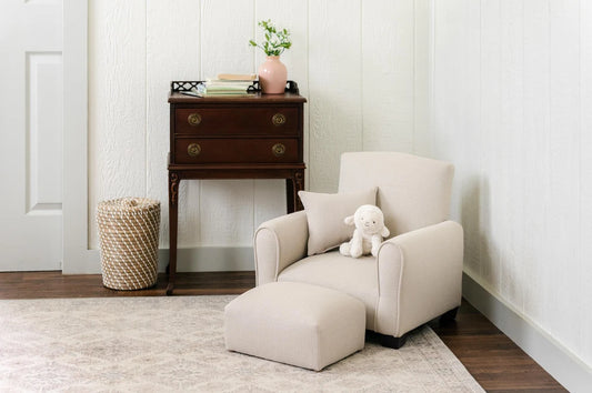 Personalized Kids Rocking Chair / Kids Chair - Oatmeal/Beige